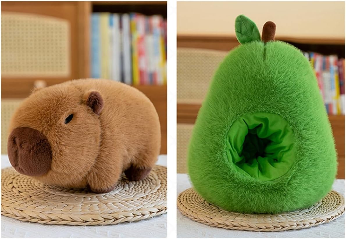 Nohito Avocado Capybara Plush Pillow 137 Inches