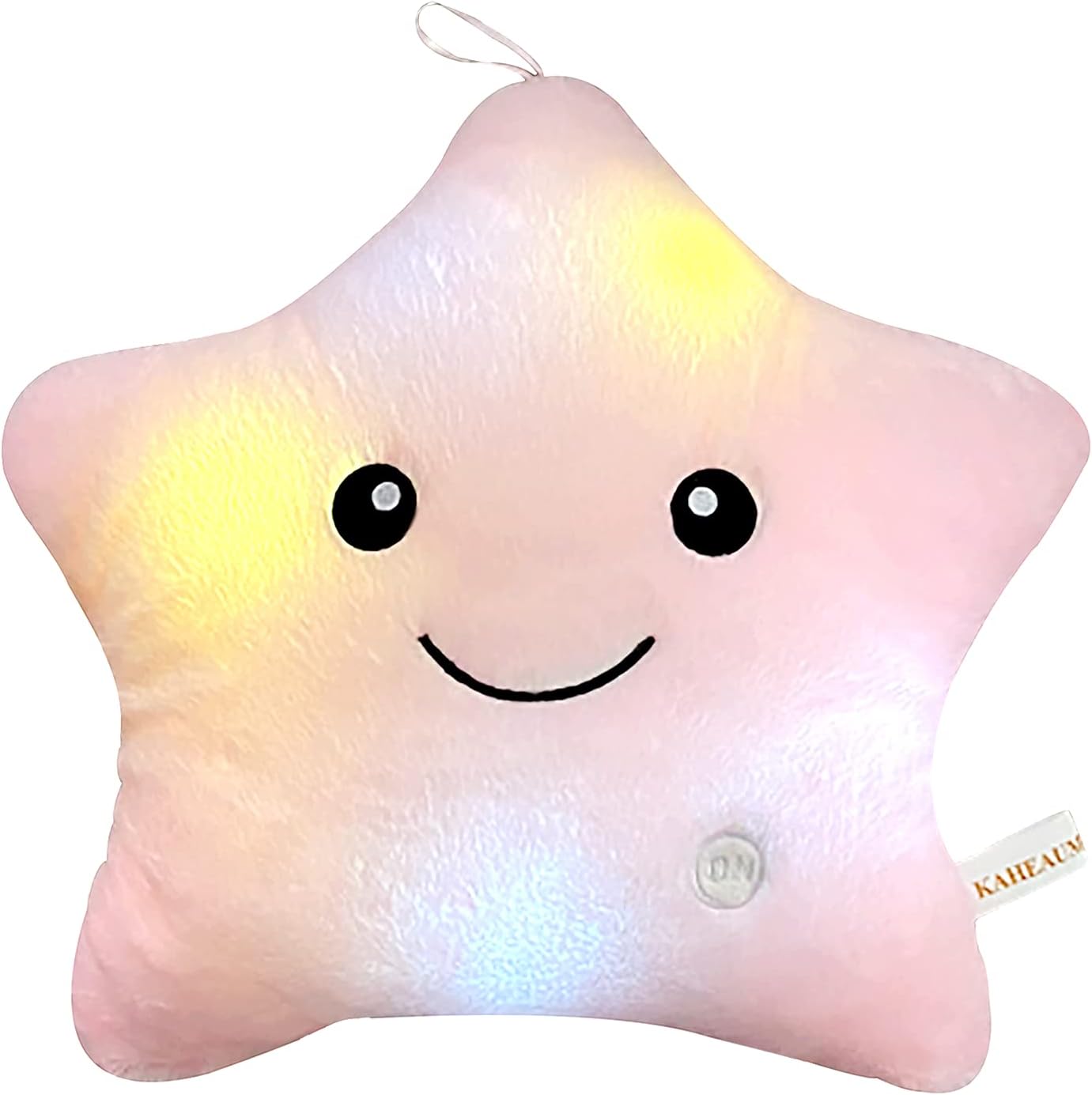 KAHEAUM LED Light Up Plush Star Pillow for Kids