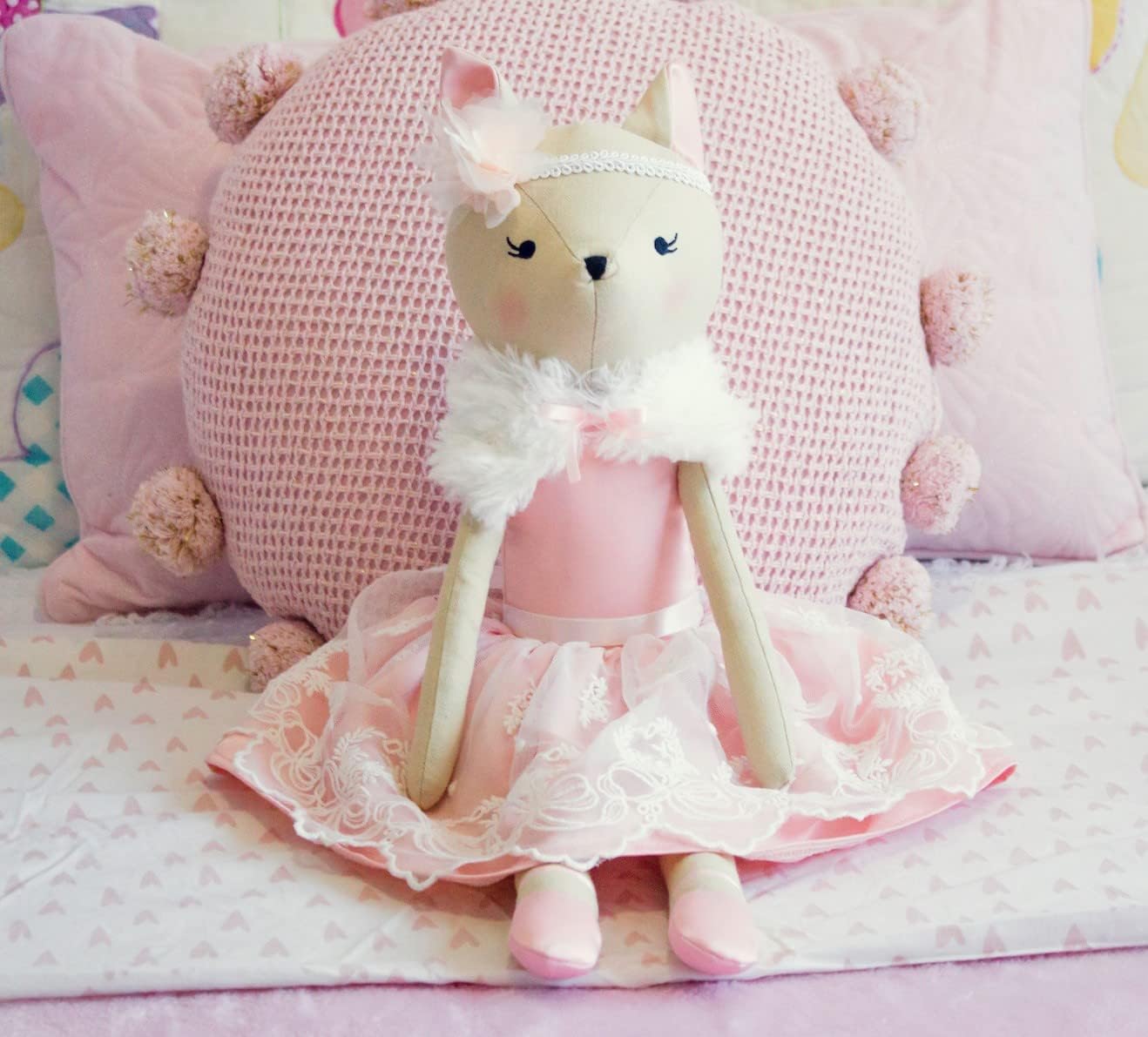 Dixie The Deer Plush Doll - 20-inch Soft Cuddly Stuffed Animal