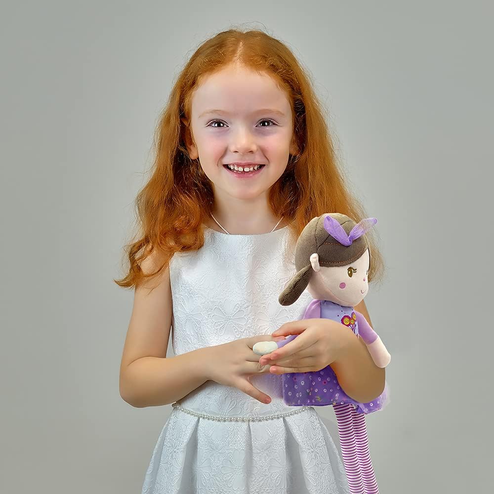 Linzy Olivia Rag Doll 20 Inch Soft Plush Purple
