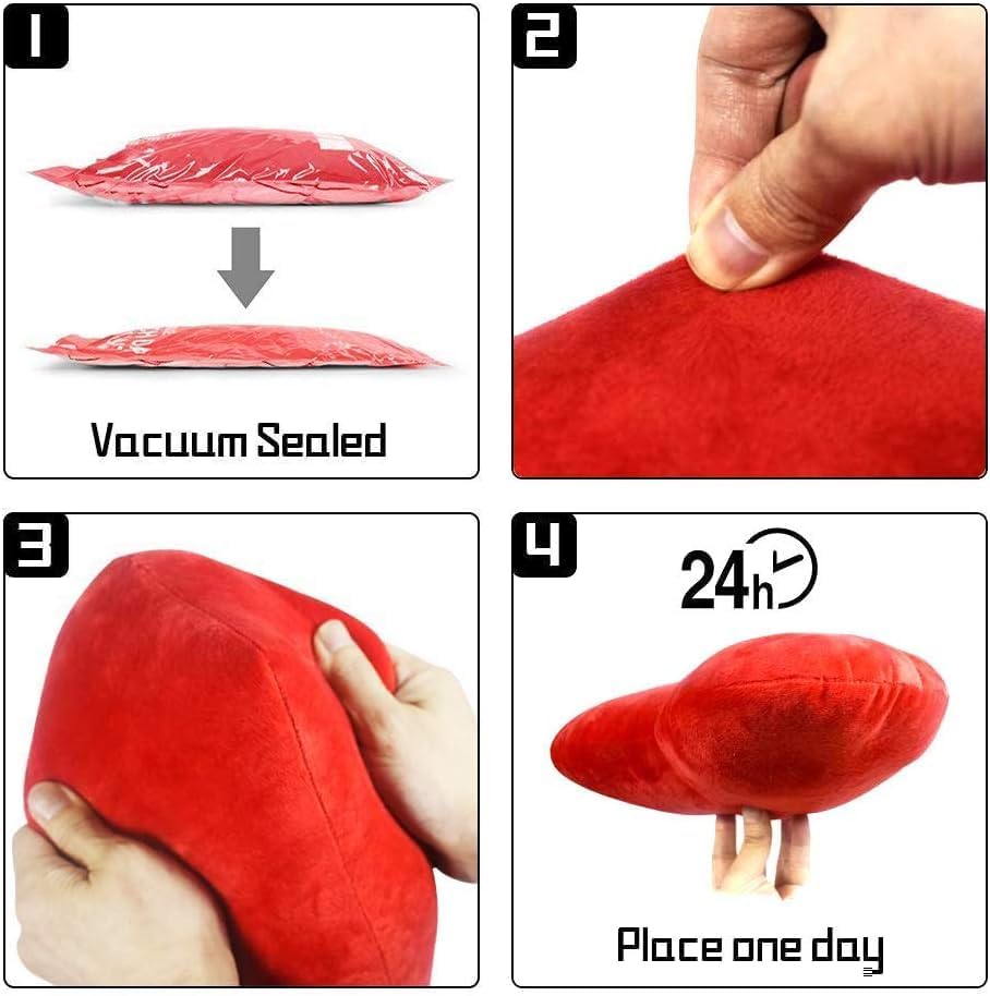 HongMall Cute Plush Red Heart Pillow Cushion Toy Gift