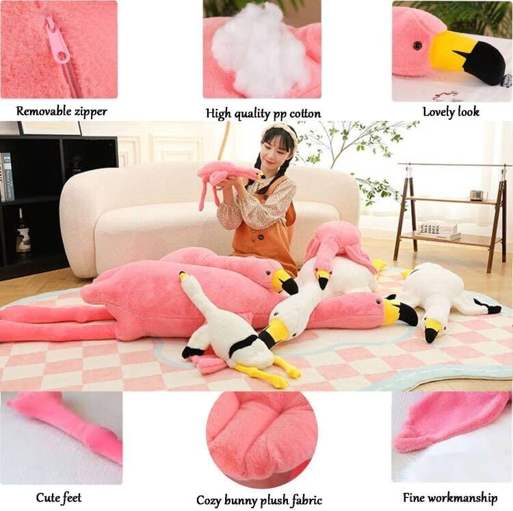 Pink Flamingo Plush Pillow 26 Stuffed Animal Toy