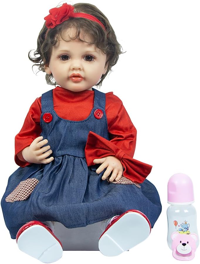 Pinky Reborn 22inch Realistic Baby Doll for Age 3