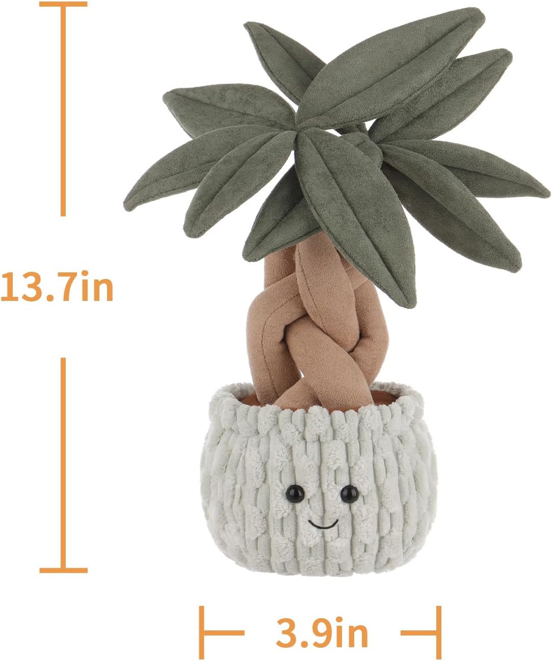 Apricot Lamb Potted Money Tree Plant Plush Stuffed Animal
