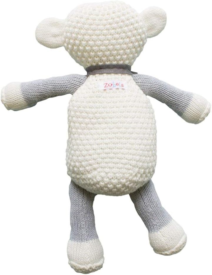 Baby Lola The Lamb Rattle Toy 100 Cotton Eco-Friendly 7-Inch