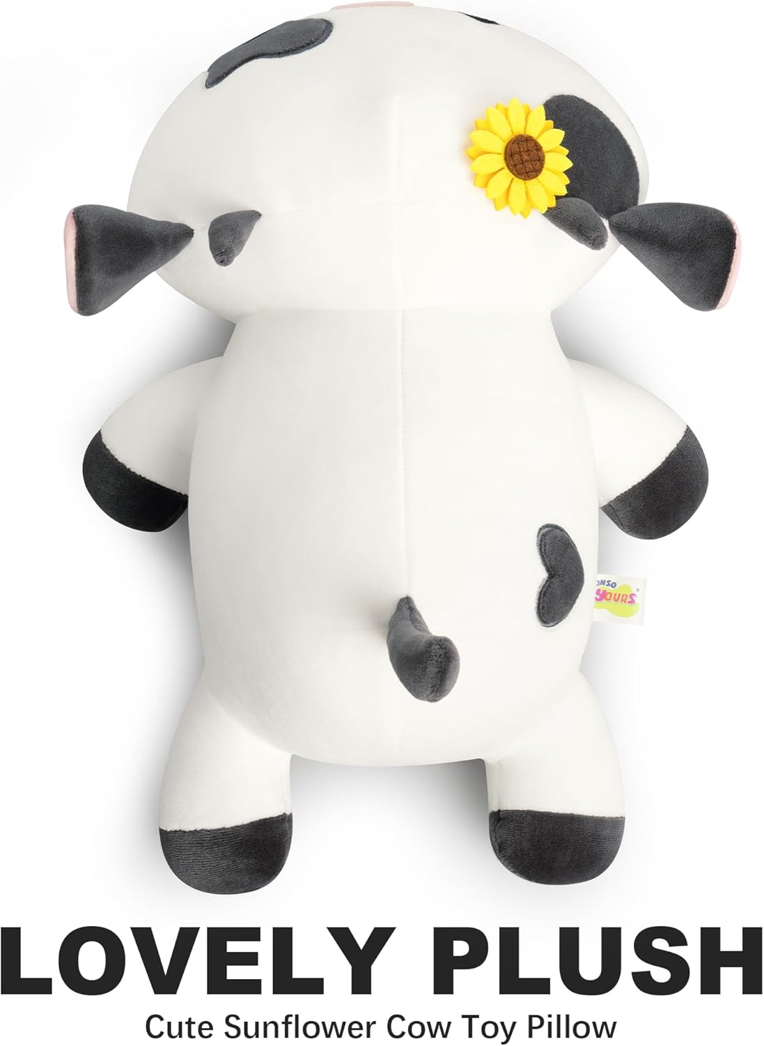 Onsoyours 12 Sunflower Cow Plush Pillow Toy