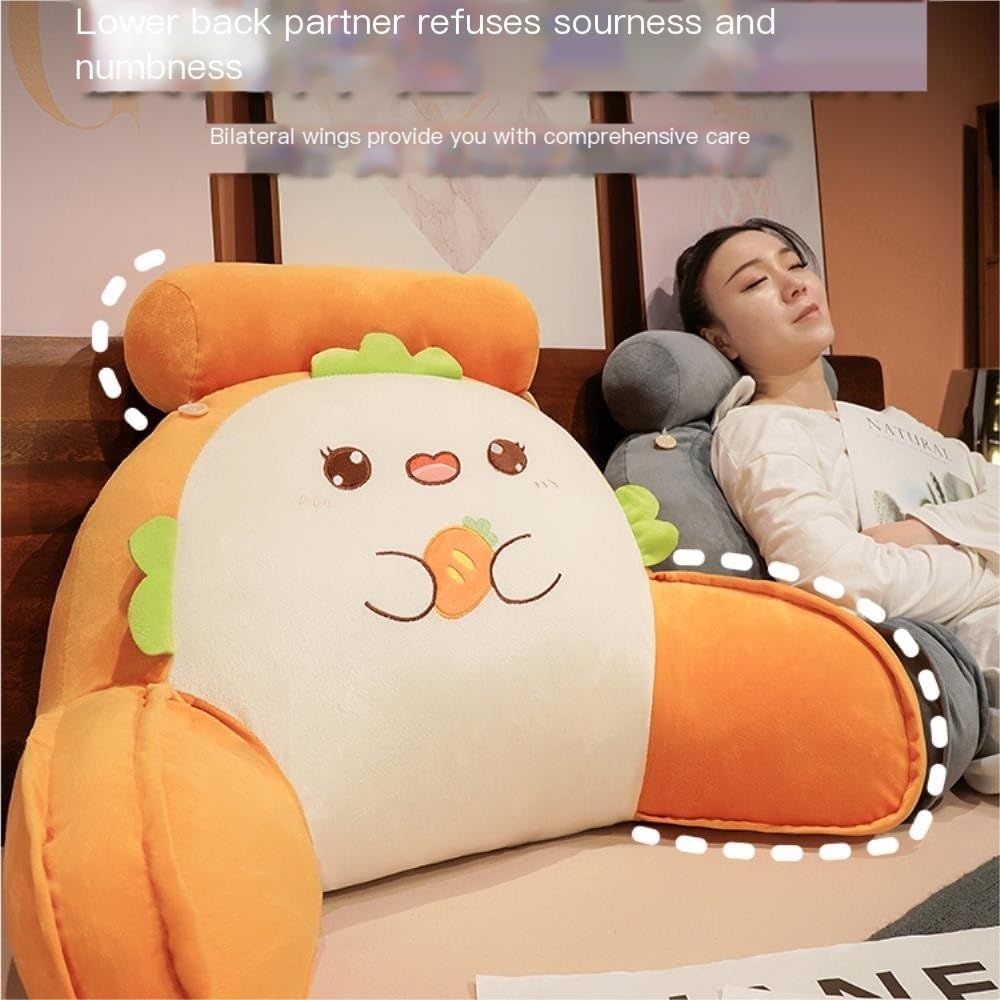 Cute Animal Shaped Plush Nap Pillow - Pink 60x40cm