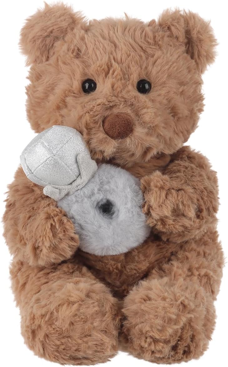Apricot Lamb Romantic Coffee Bear with Diamond Ring Stuffed Animal 1