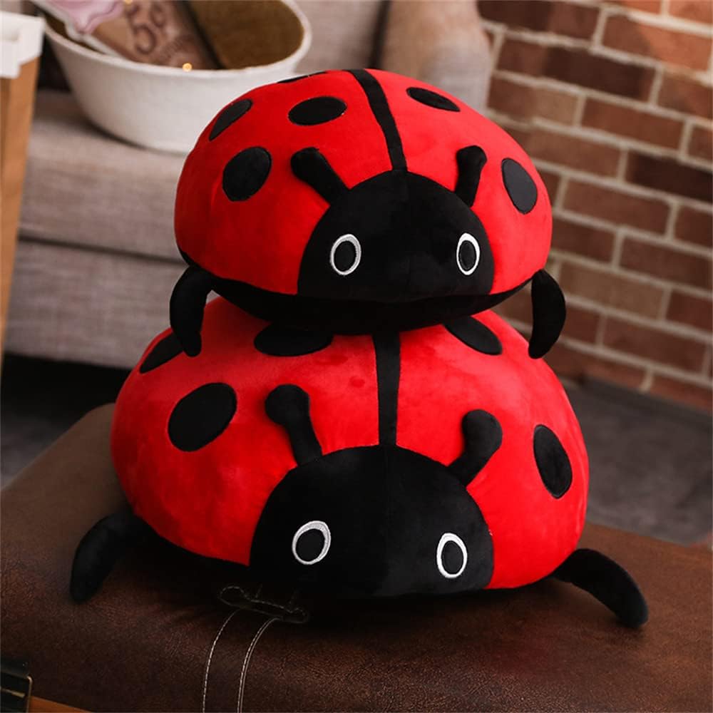 Soft Plush Ladybug Pillow Toy for Kids and Adults Red 30cm11inch