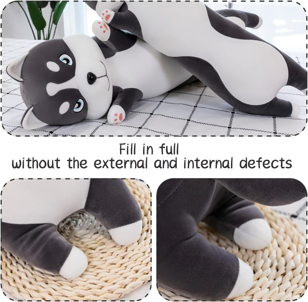 Yeqivo Long Husky Plush Pillow for Kids and Girls 1