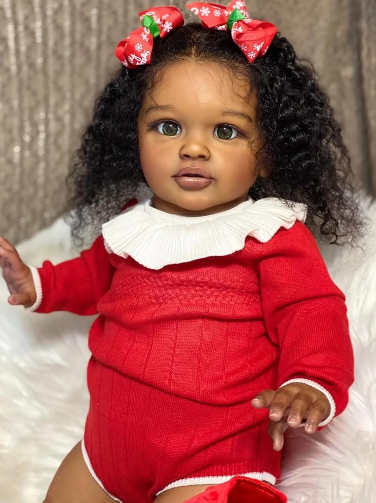 RXDOLL 26 Inch African American Reborn Baby Doll