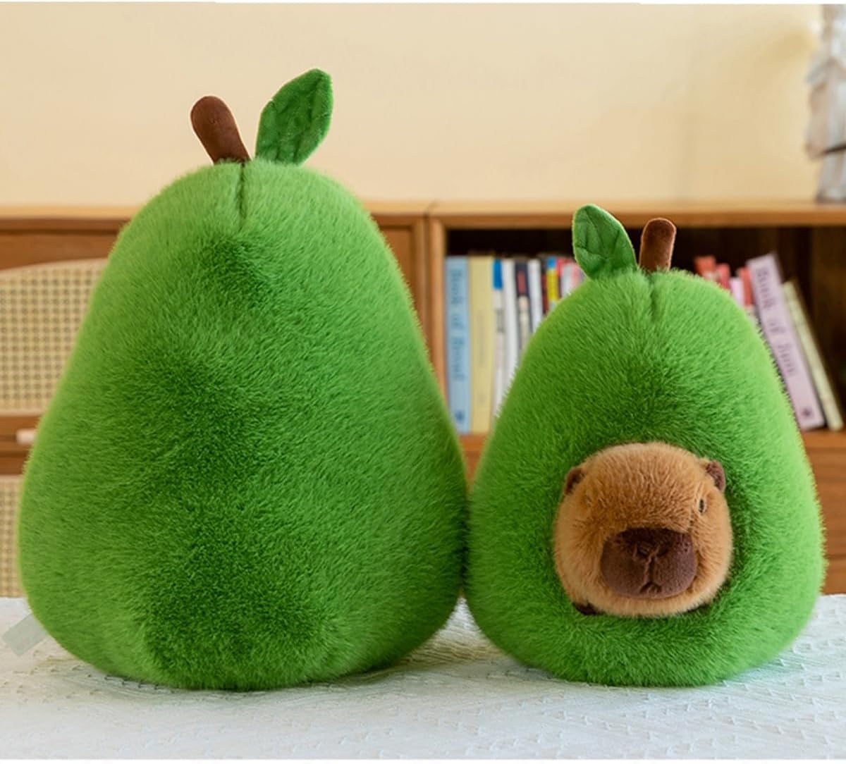 Nohito Avocado Capybara Plush Pillow 137 Inches