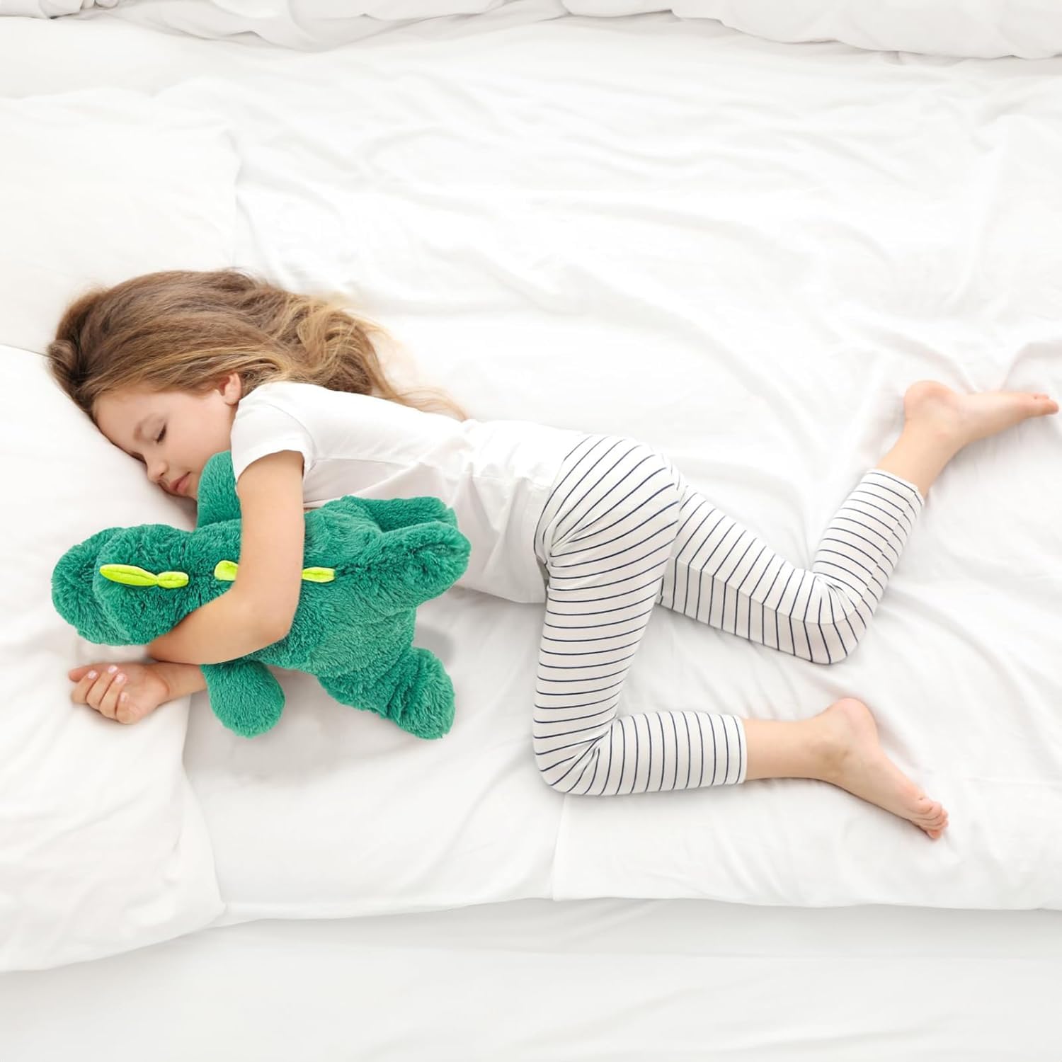 YOUBLEK 20 Weighted Plush Toy Dinosaur 4 Pounds Hugging Pillow