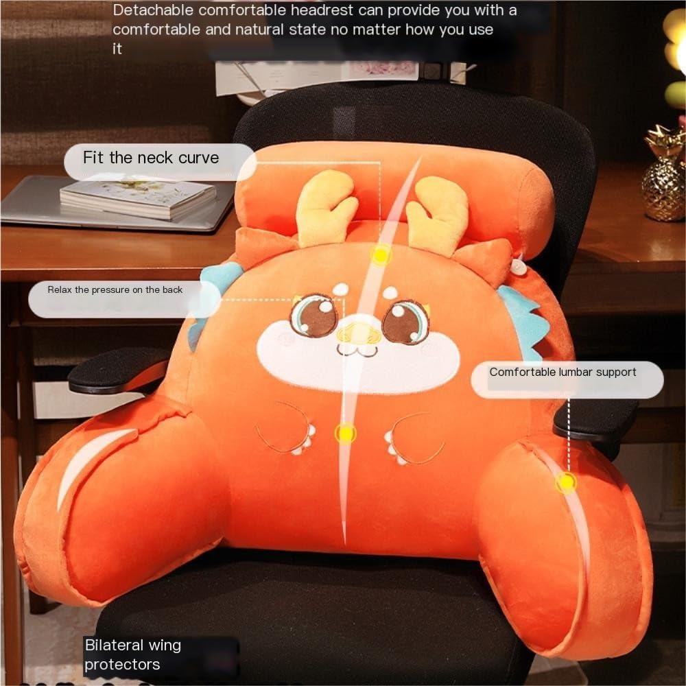 Cute Animal Shaped Plush Nap Pillow - Pink 60x40cm