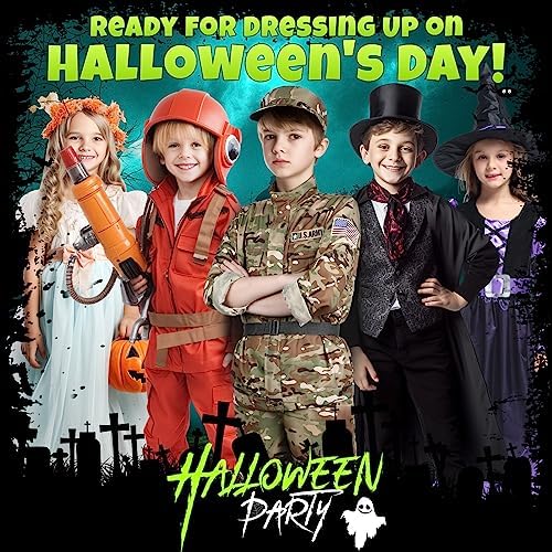 GIFTINBOX Kids Army Costume Set Halloween 3-12