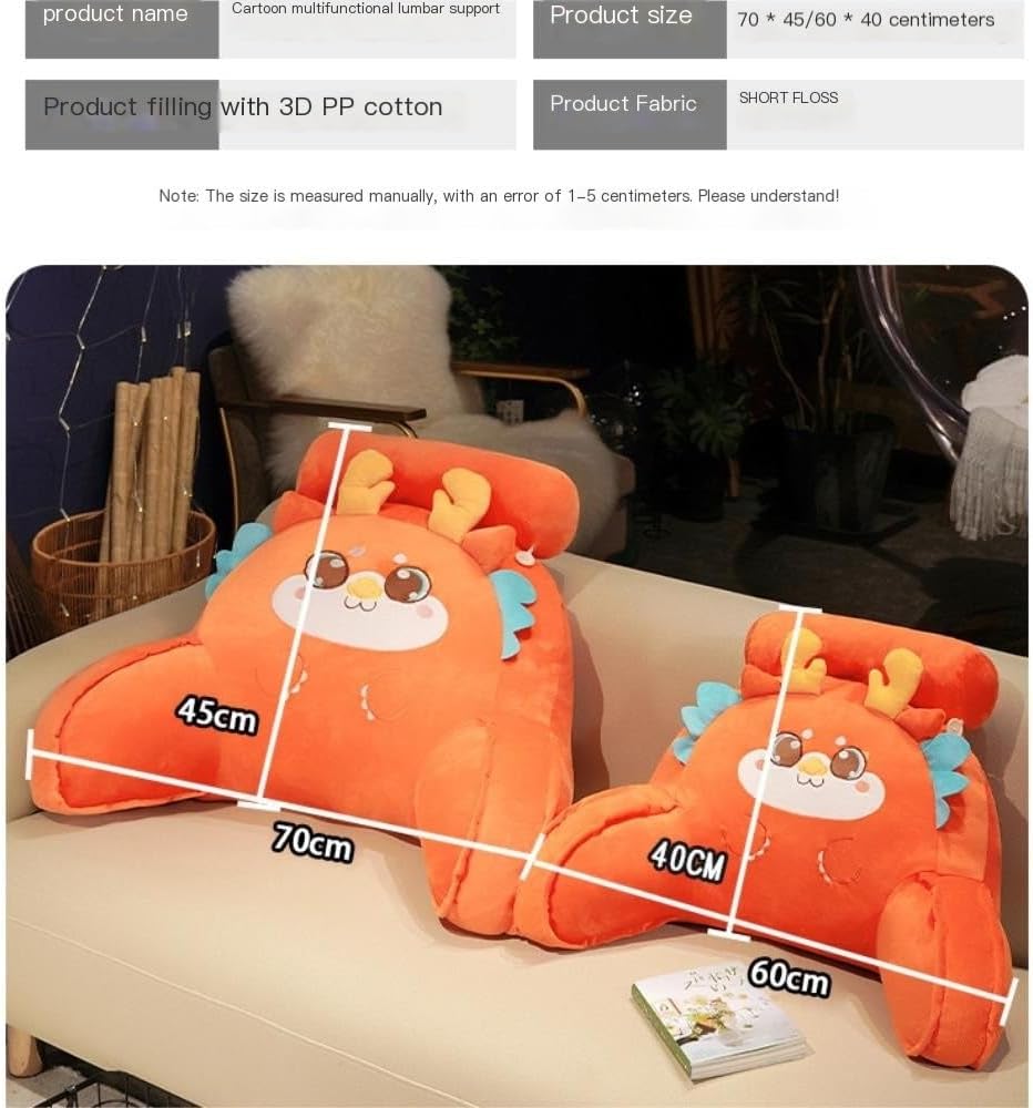 Cute Animal Shaped Plush Nap Pillow - Pink 60x40cm