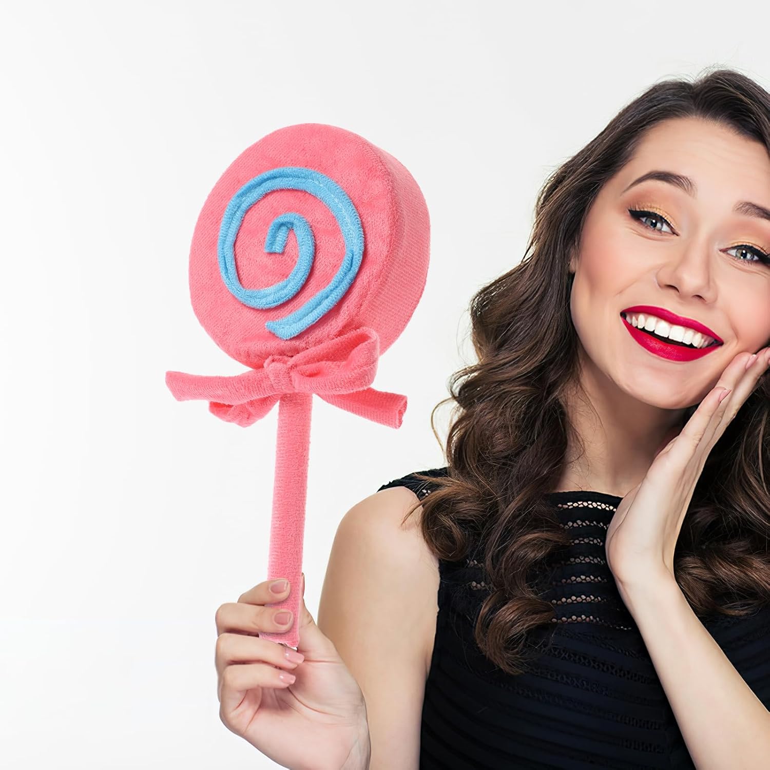 LUOZZY 3 Pcs Candy Lollipop Plush Pillow