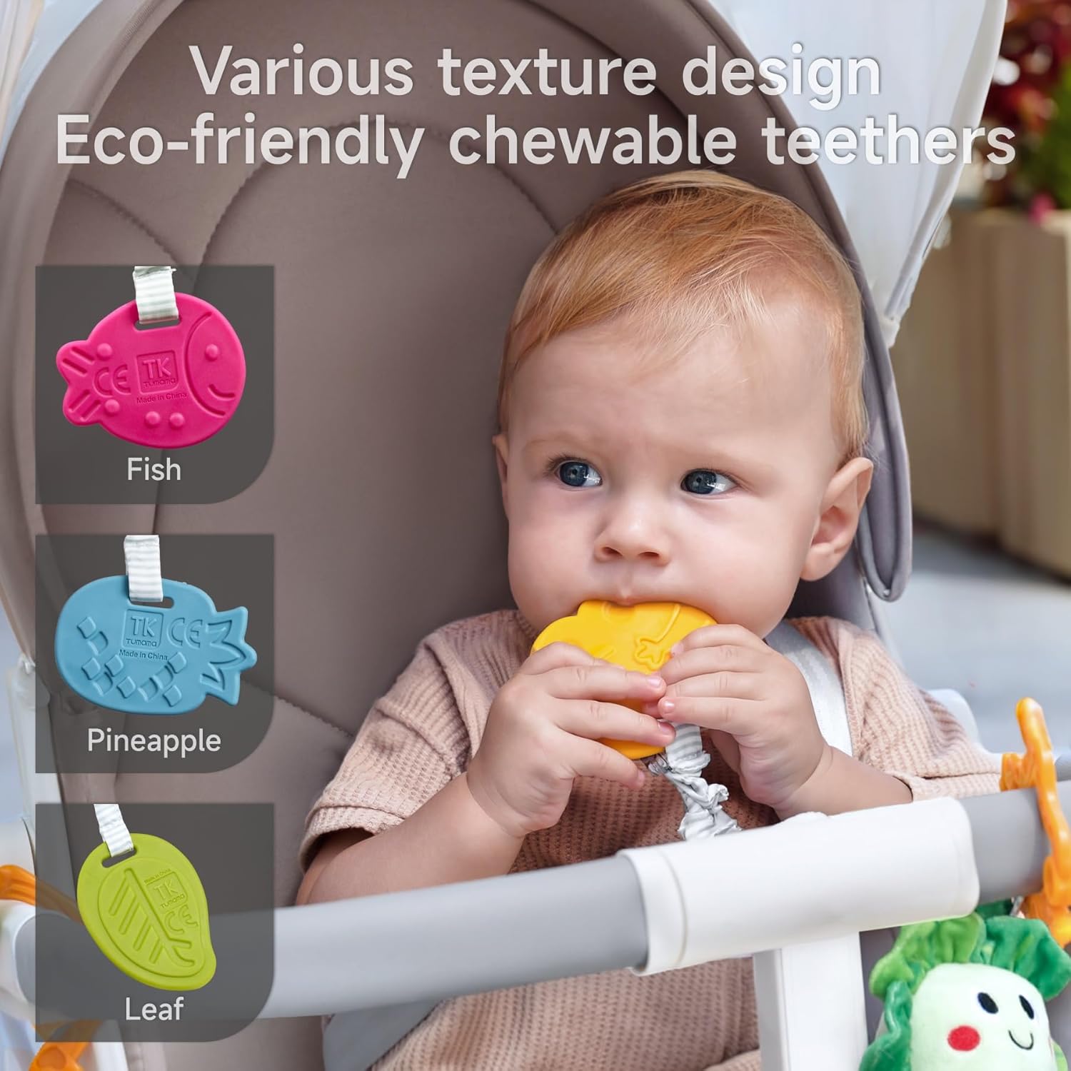 TUMAMA Baby Stroller Toys 0-12 Months