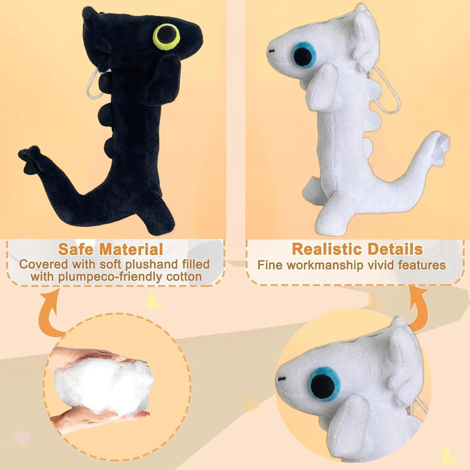 TQJOUJOU Dancing Toothless Plush 10 Inch Pillow