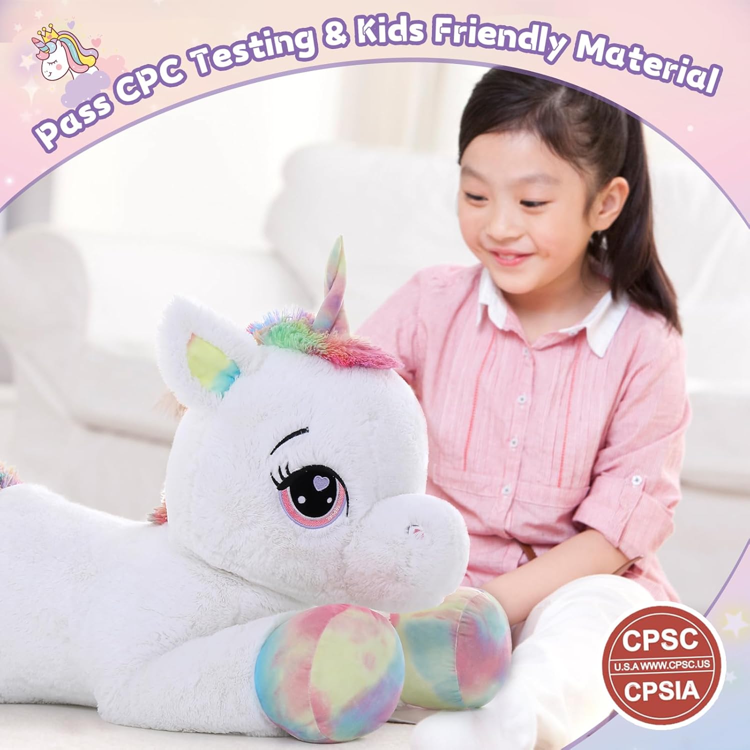 MaoGoLan 43 Giant Unicorn Plush Pillow