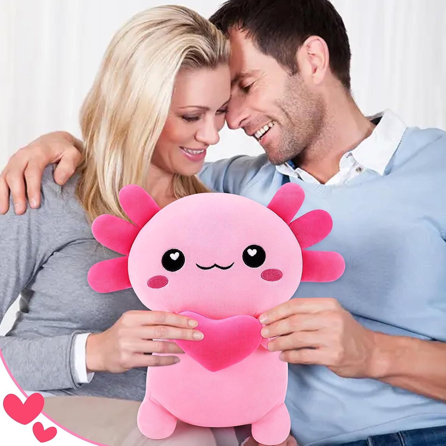 Achwishap Axolotl Plush Pillow 14 Inch Cuddly Stuffed Animal