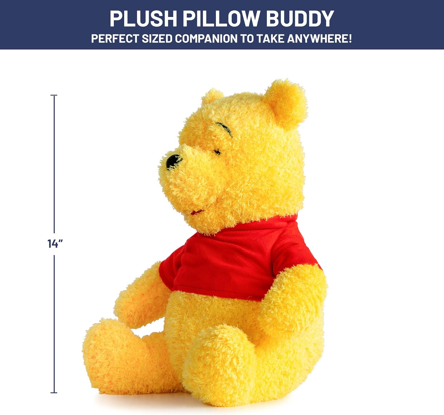 Jay Franco Disney Winnie the Pooh Plush Pillow Buddy - 14 Inches