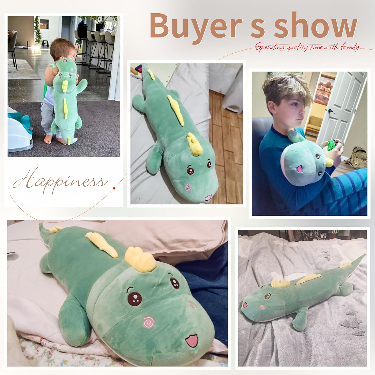 32 Giant Dinosaur Plush Pillow Toy