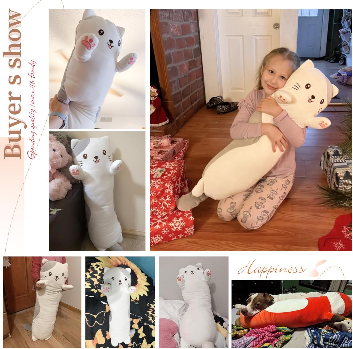 36 Cat Stuffed Animal Plush Pillow Toy