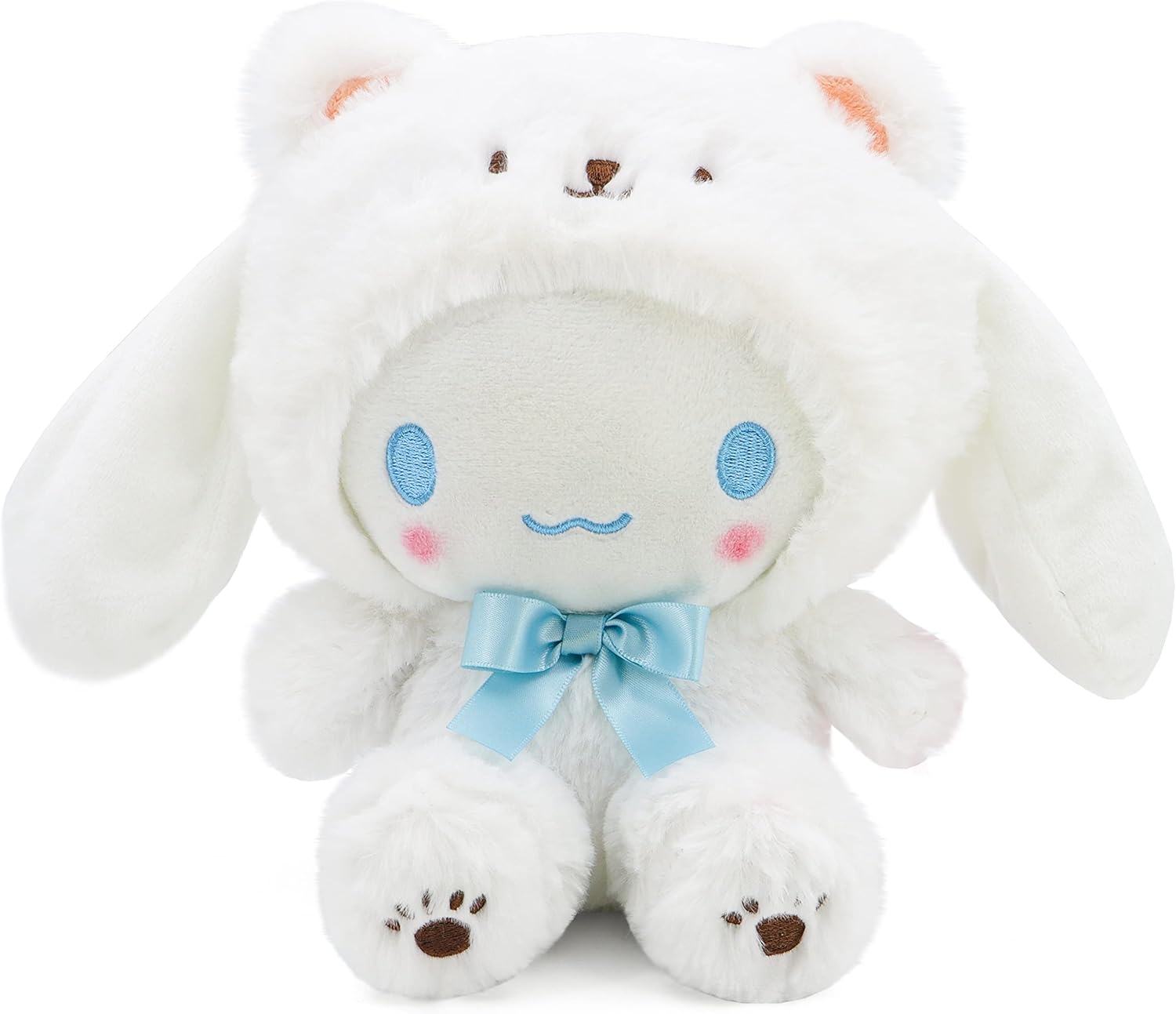 Kawaii Cartoon White Bear Plush Soft Toy Doll