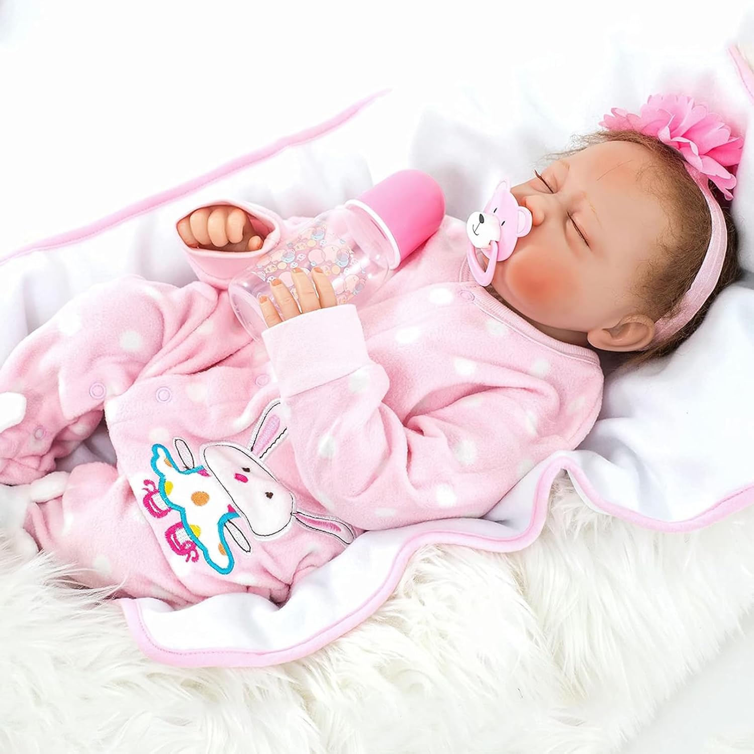 22 Inches Reborn Toddler Doll Girl with Realistic Features