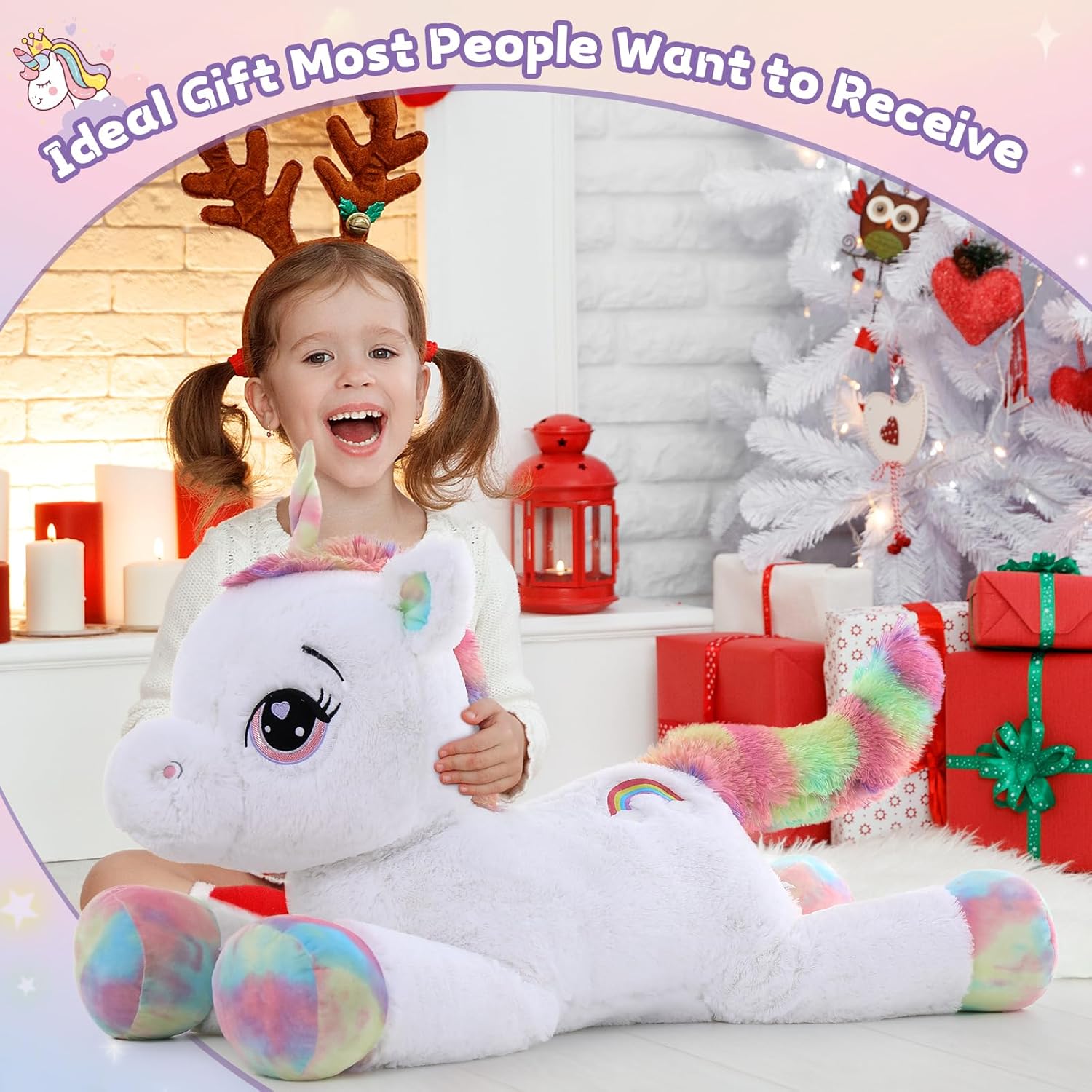 MaoGoLan 43 Giant Unicorn Plush Pillow