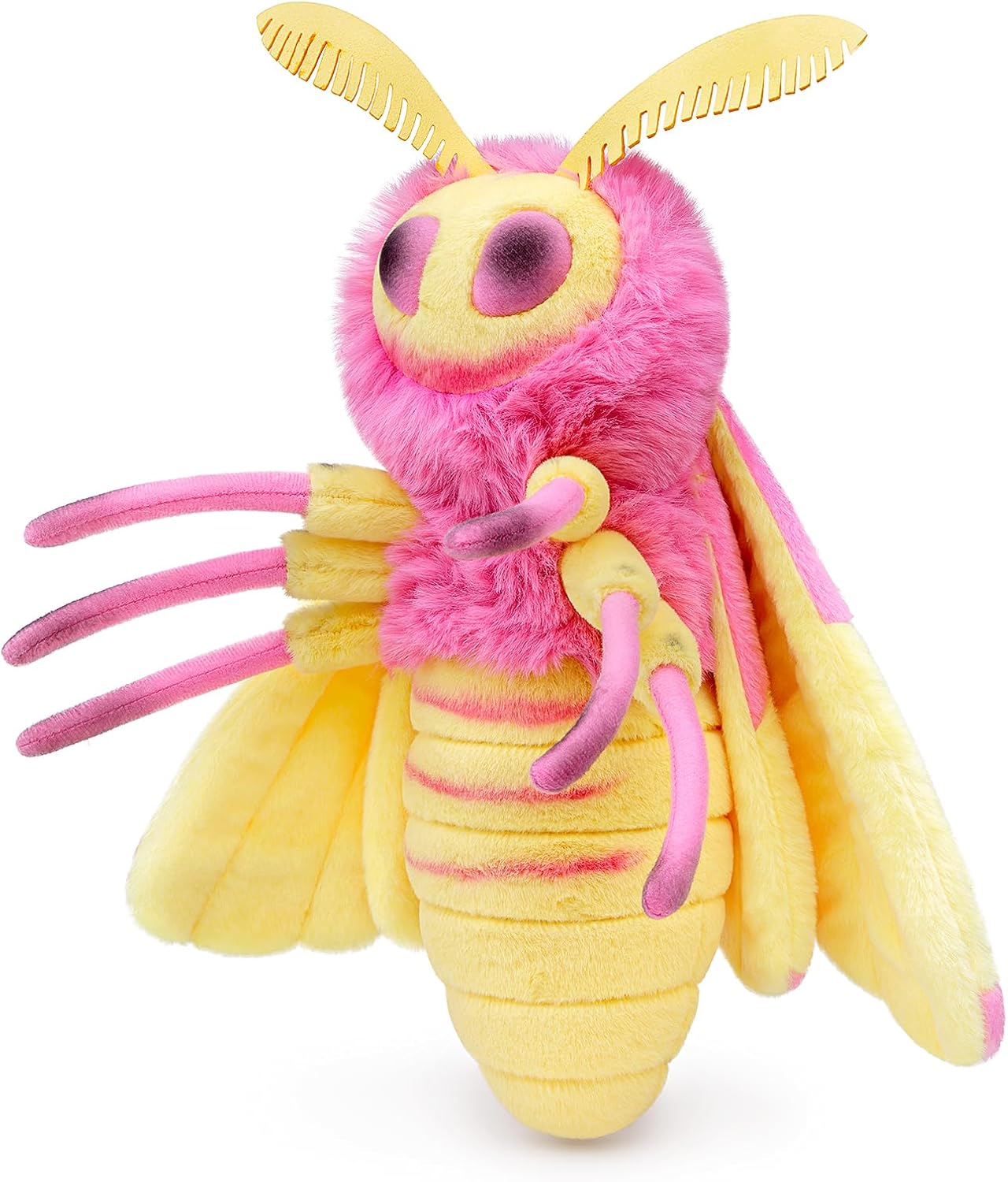 ZHONGXIN MADE Rosy Maple Moth Plush Pillow Toy 12in
