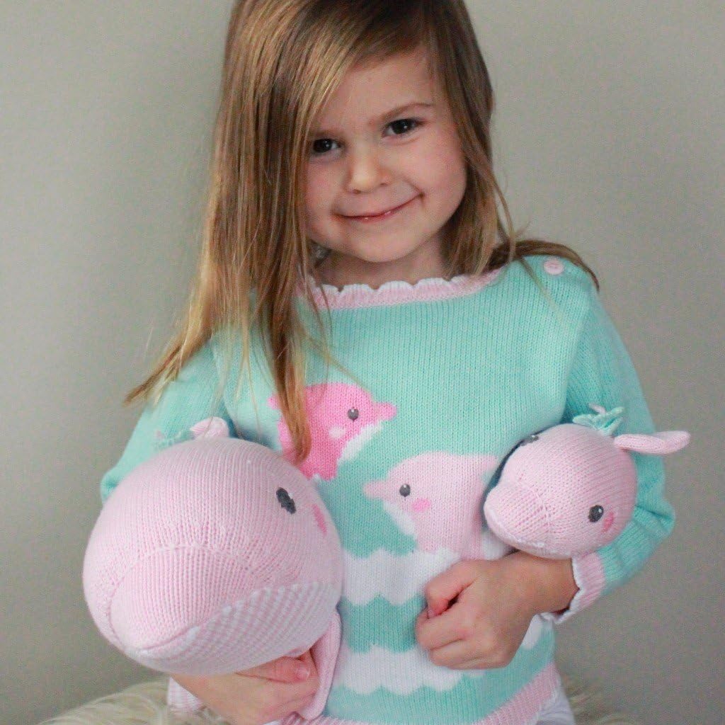 ZUBELS Baby Girls Dolly The Dolphin Plush Doll 14-Inch
