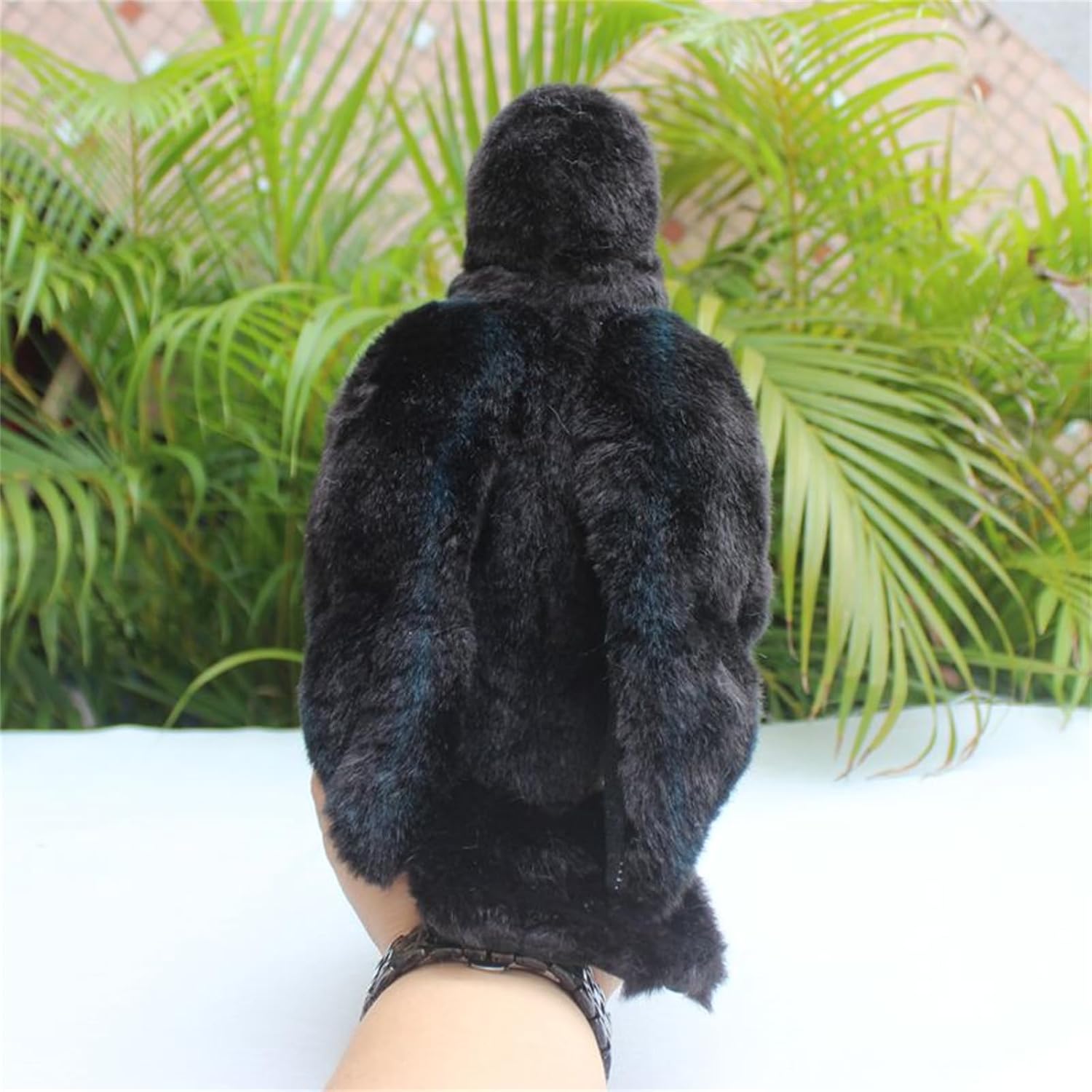 Whrigud Realistic Crow Plush Pillow Toy