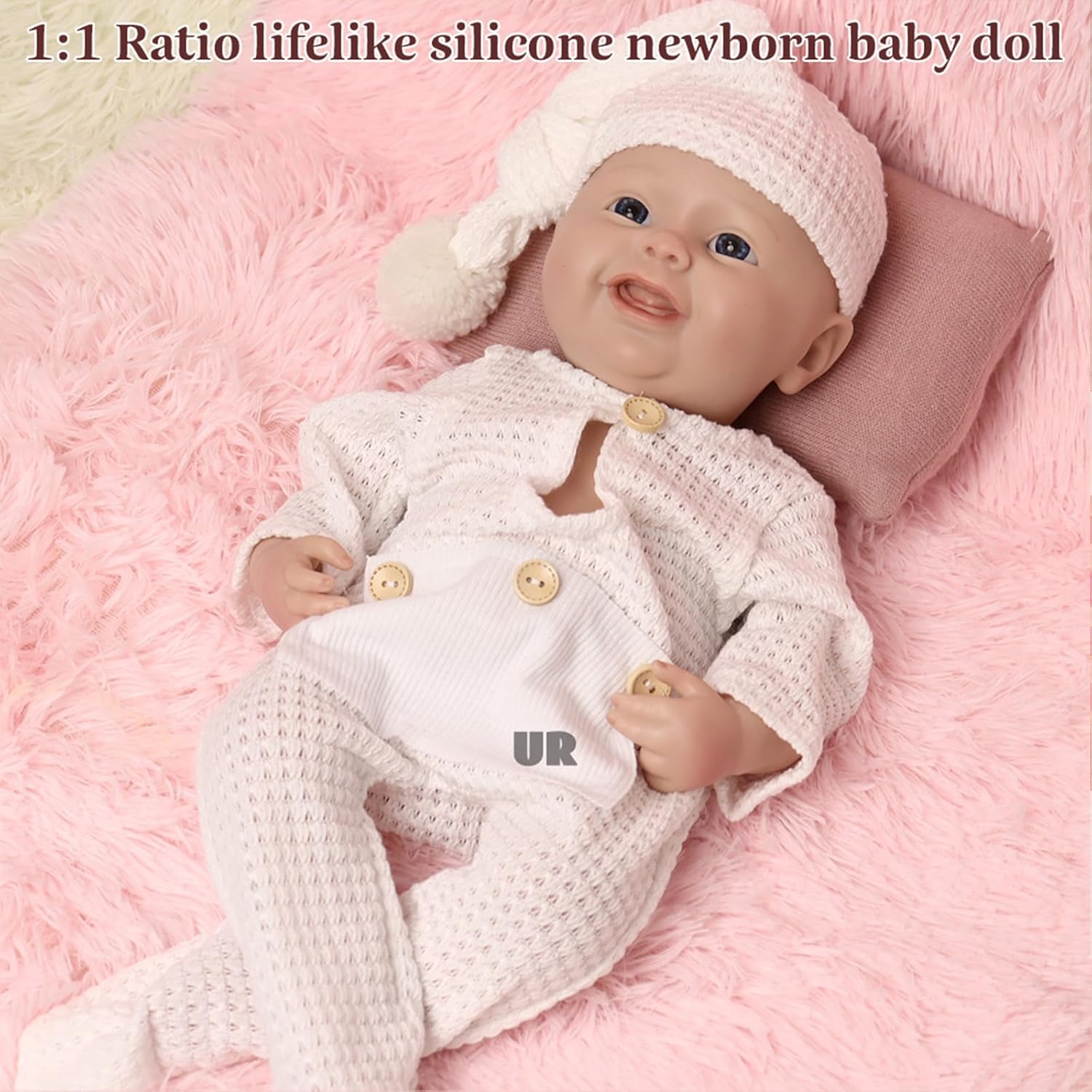 Oppaionaho 18 Inch Silicone Reborn Baby Doll Girl