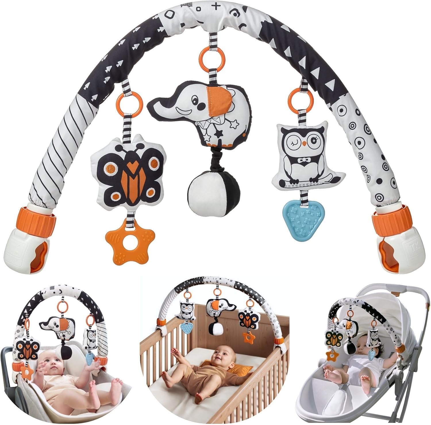 TUMAMA Car Seat Toys for Babies 0-6 Months 1