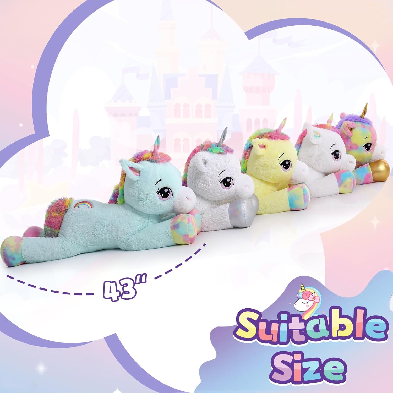 MaoGoLan 43 Giant Unicorn Plush Pillow