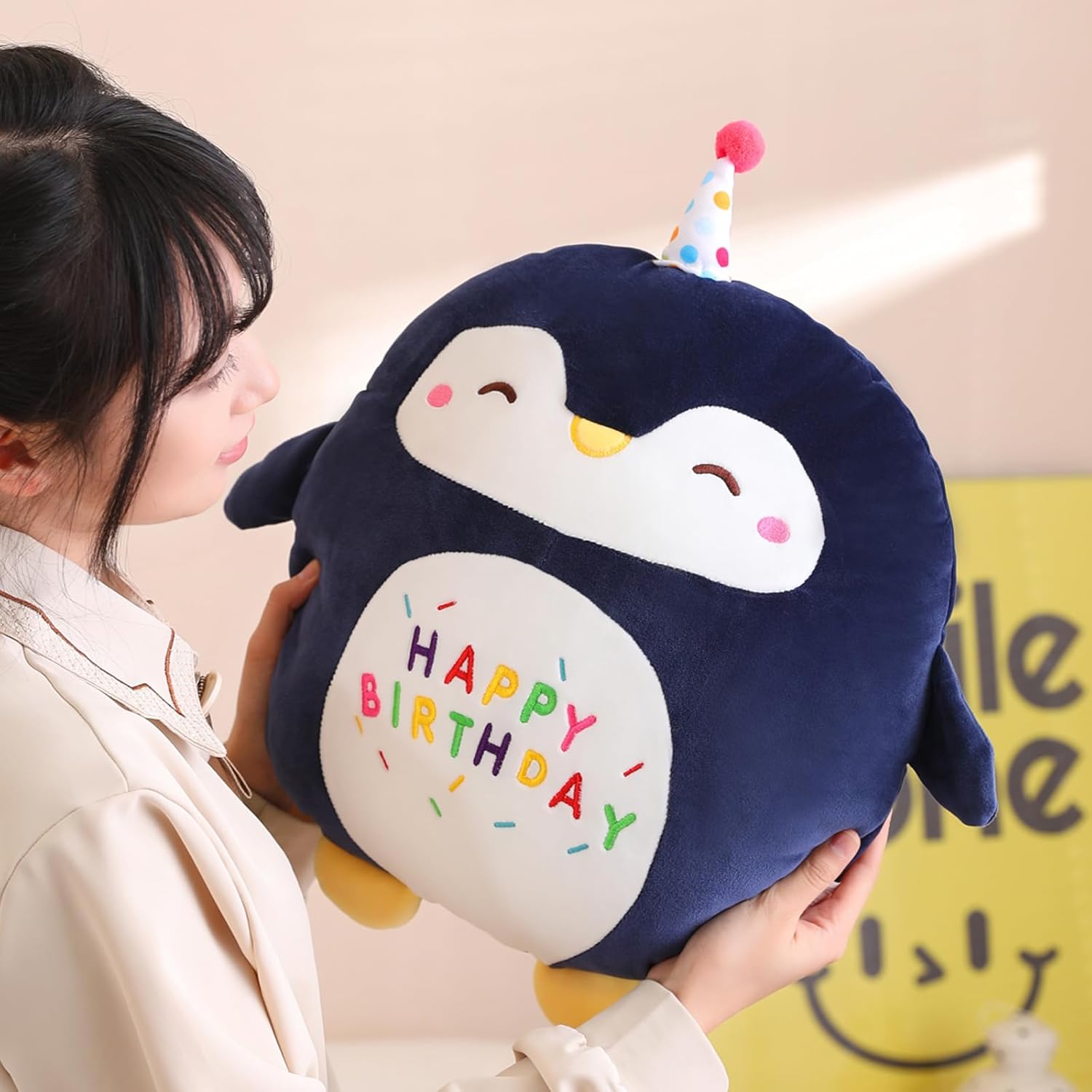 Fawowe Penguin Plush Pillow Birthday Gift for Kids
