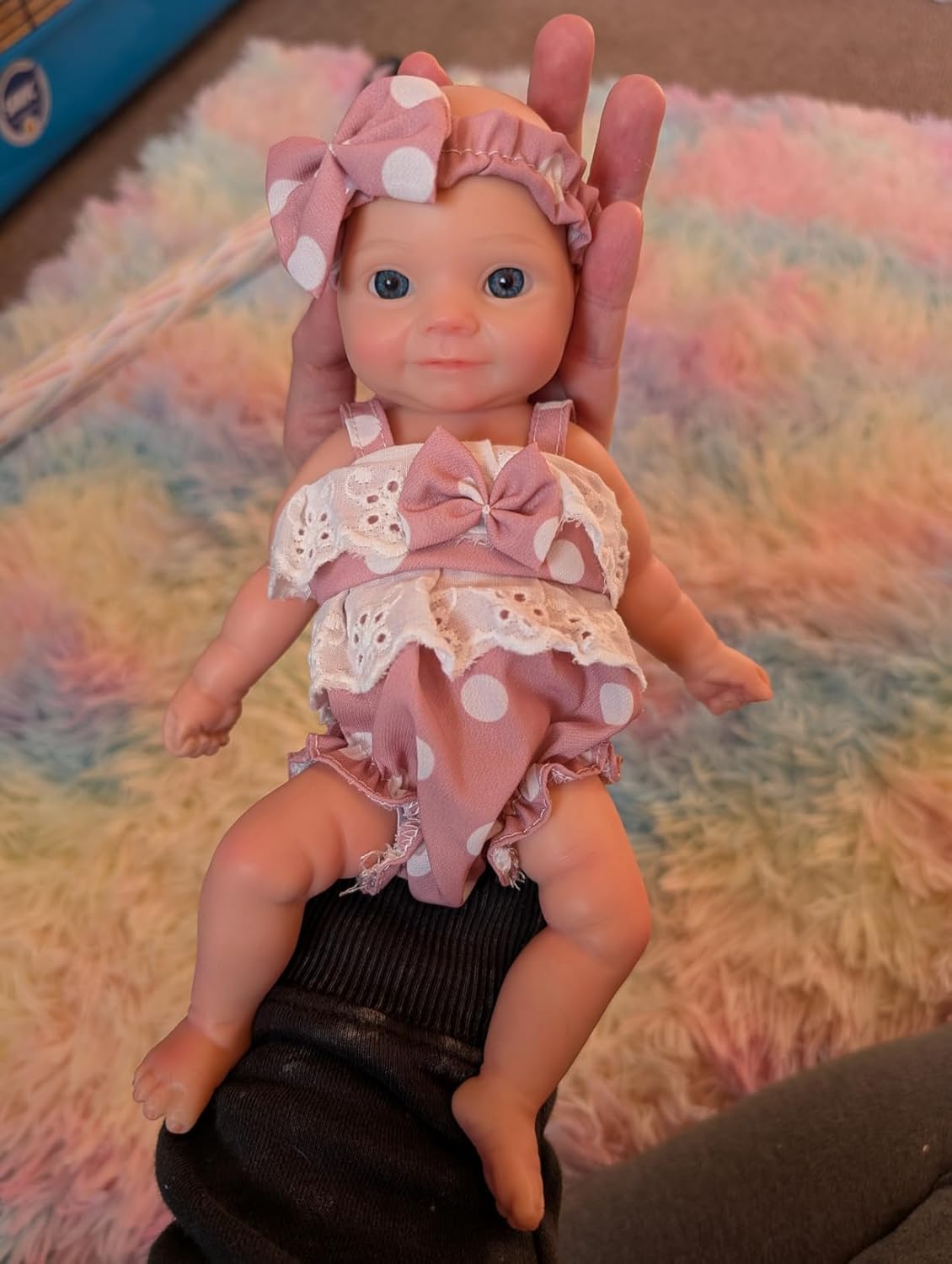 Abenduot 10Inch Realistic Silicone Baby Doll Girl