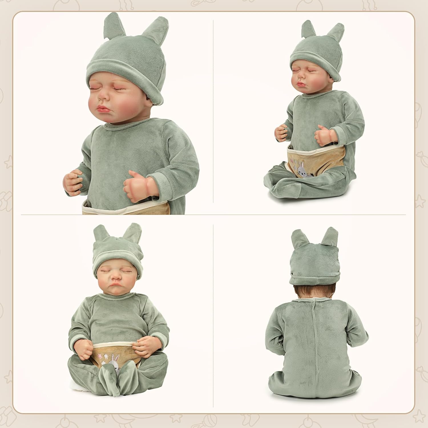 YOYOExment Reborn Baby Doll Clothes 20 Inch