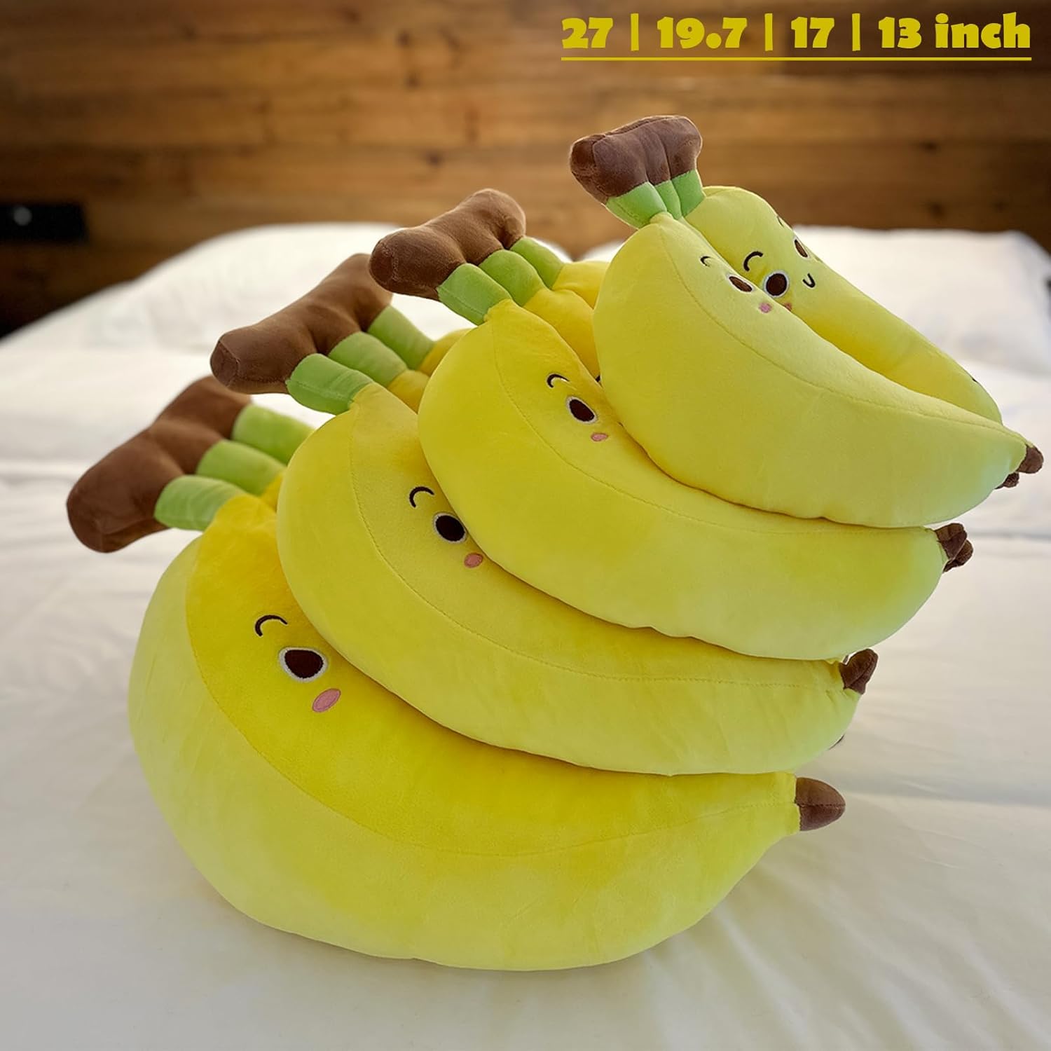 Hofun4U Banana Plush Pillow - 13 Inch Cute Stuffed Animal