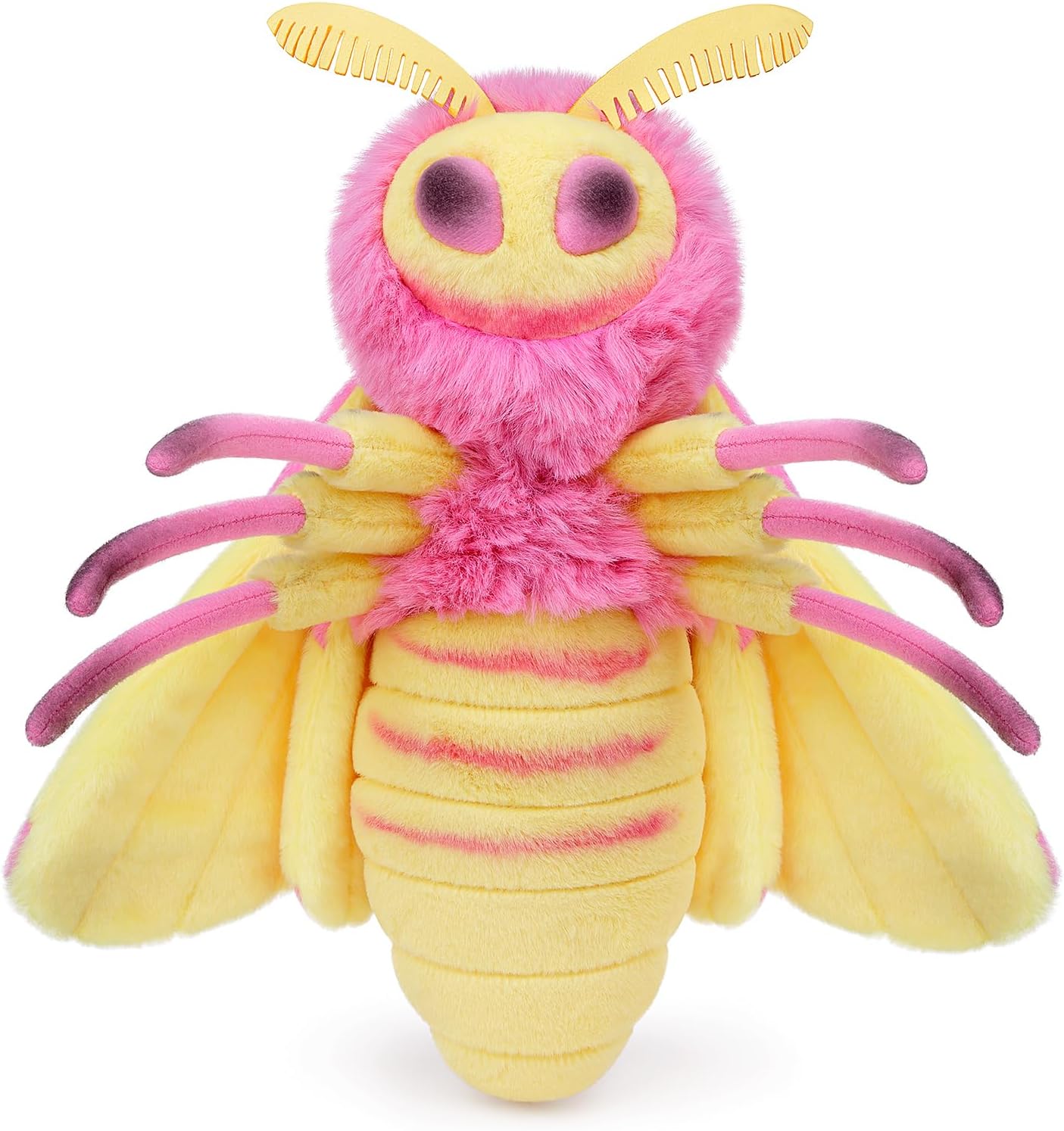 ZHONGXIN MADE Rosy Maple Moth Plush Pillow Toy 12in