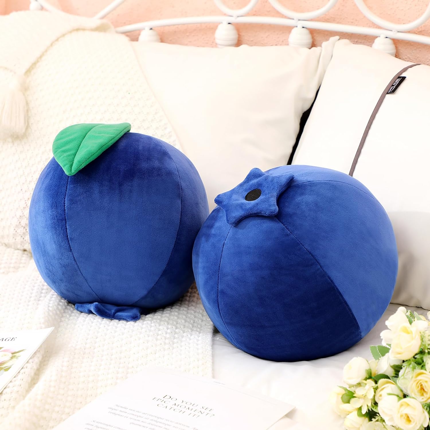 Beeveer Cute Blueberry Plush Pillow Kawaii Hugging Toy