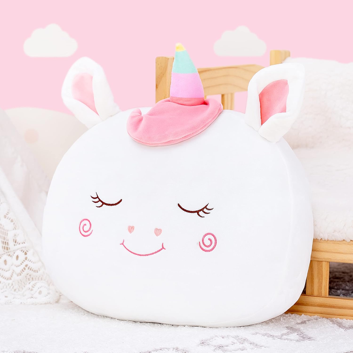 Stuffed Unicorn Pillow Plush Toy for Girls