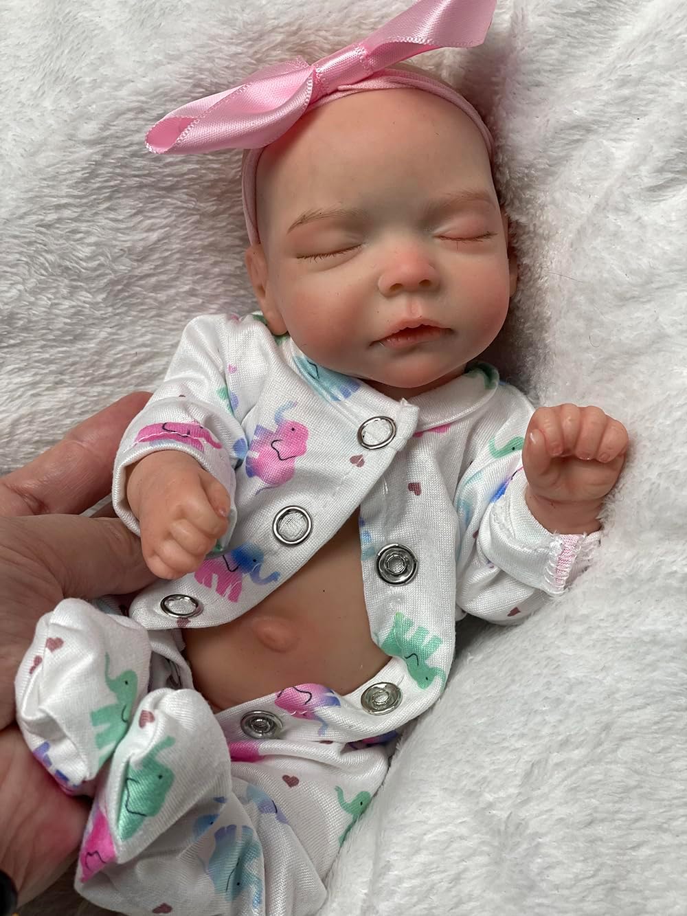 Abenduot 10inch Realistic Silicone Reborn Baby Doll