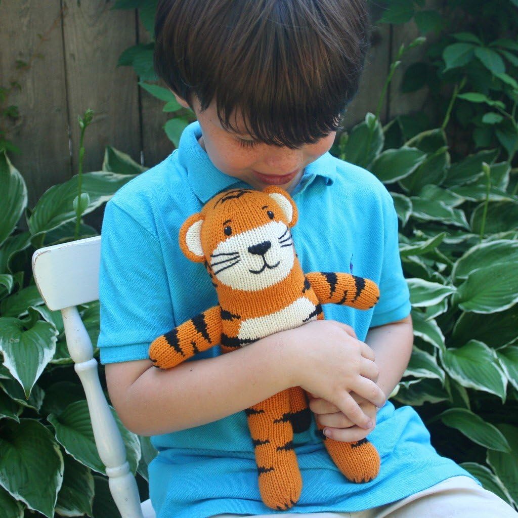ZUBELS Baby Kai The Tiger Plush Rattle 7-Inch