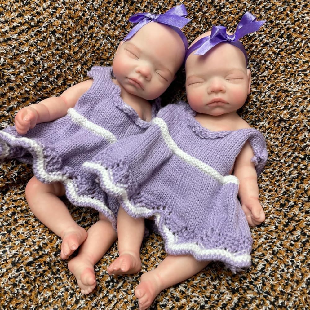 Abenduot 10inch Realistic Baby Doll Girl