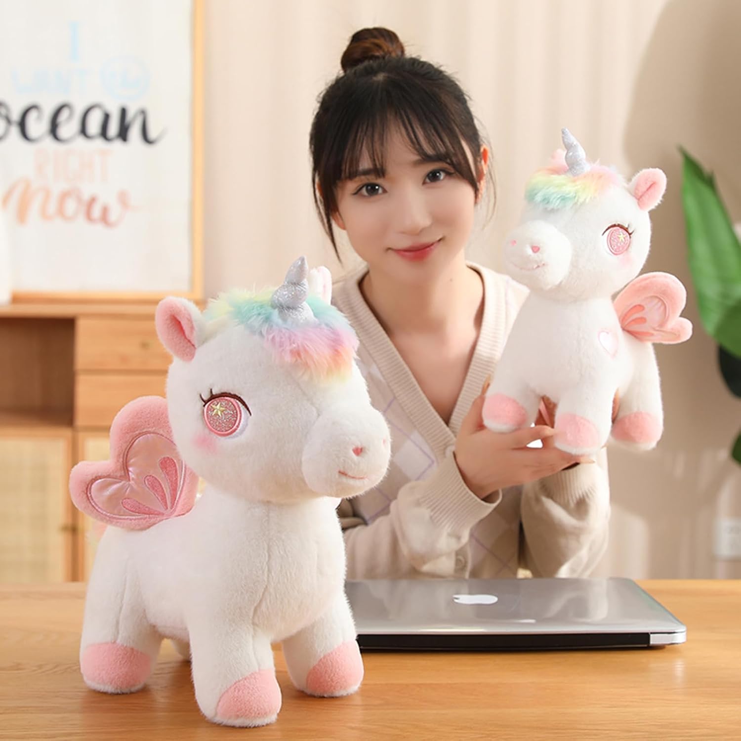 Plush Unicorn Pillow for Kids and Lovers