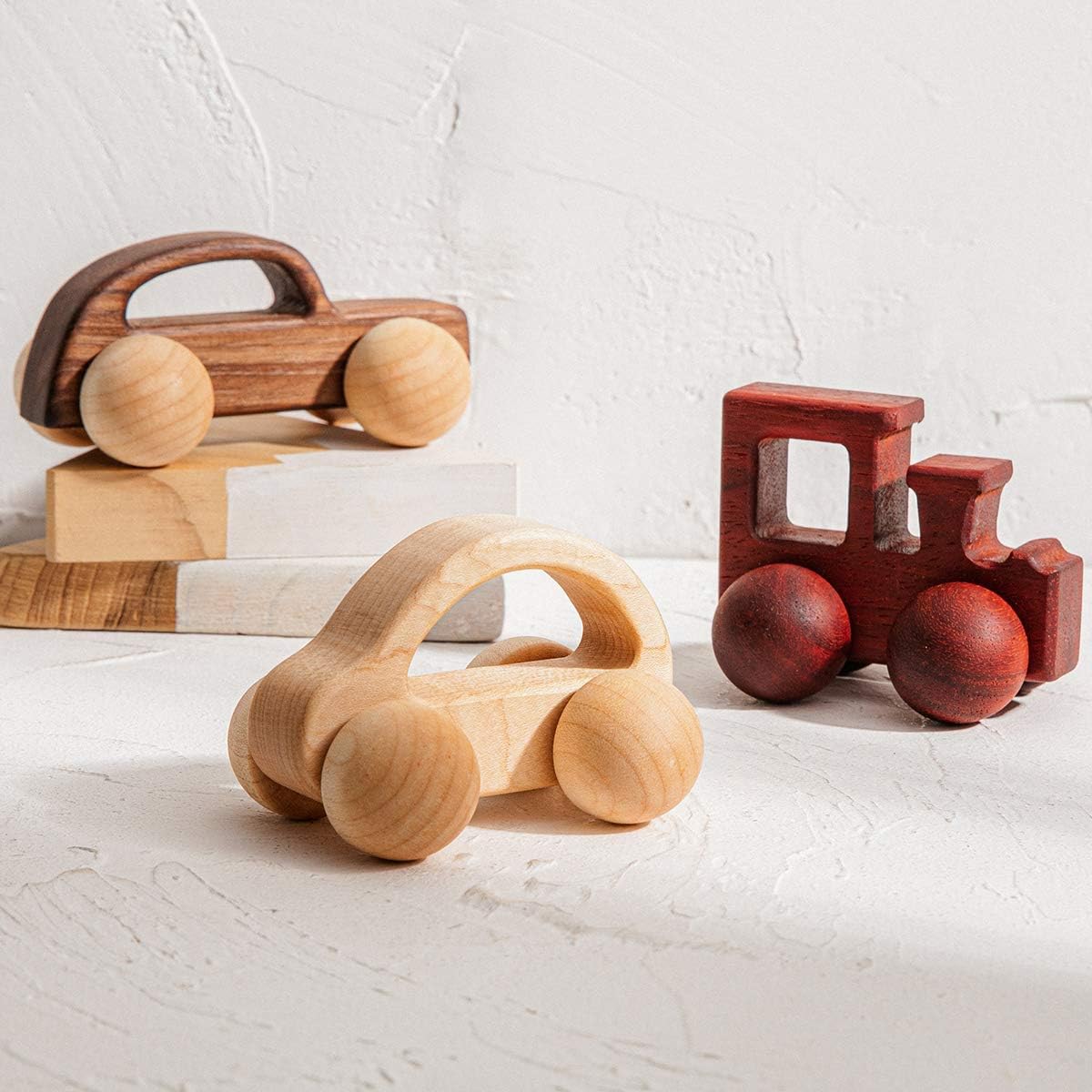 Promise Babe 2pc Wooden Rattle and Car Toys 1