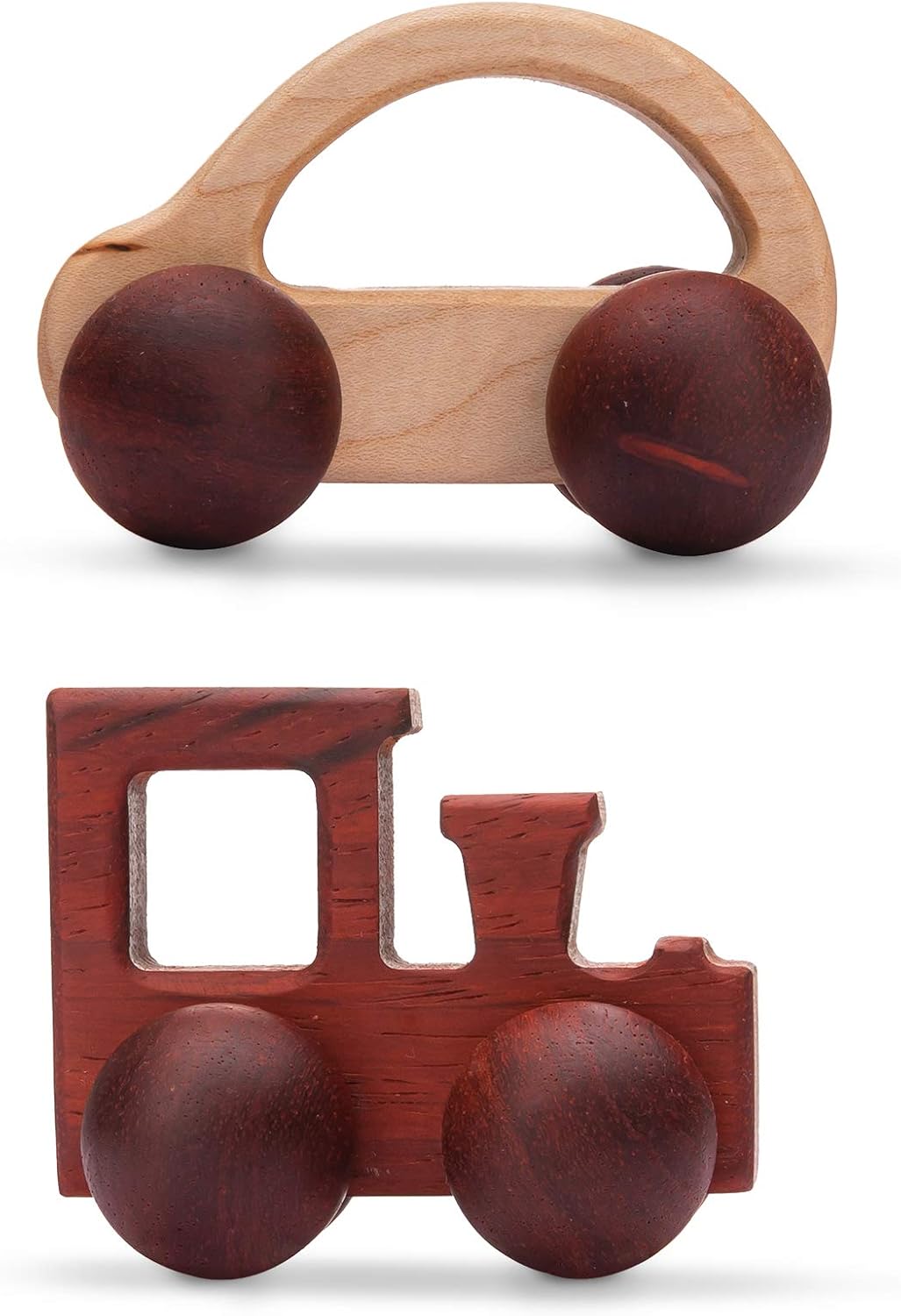 Promise Babe 2pc Wooden Rattle and Car Toys 1